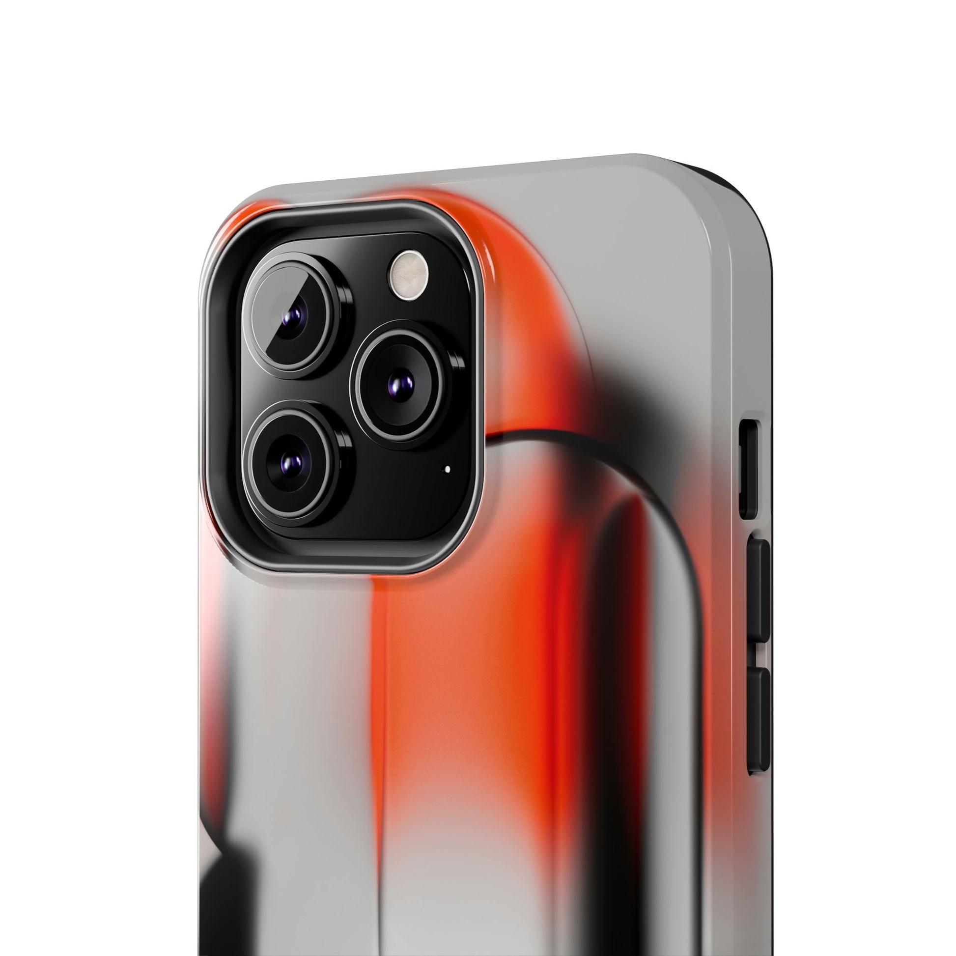 Sleek Abstract Red & Black Tough iPhone Case - CaseBud