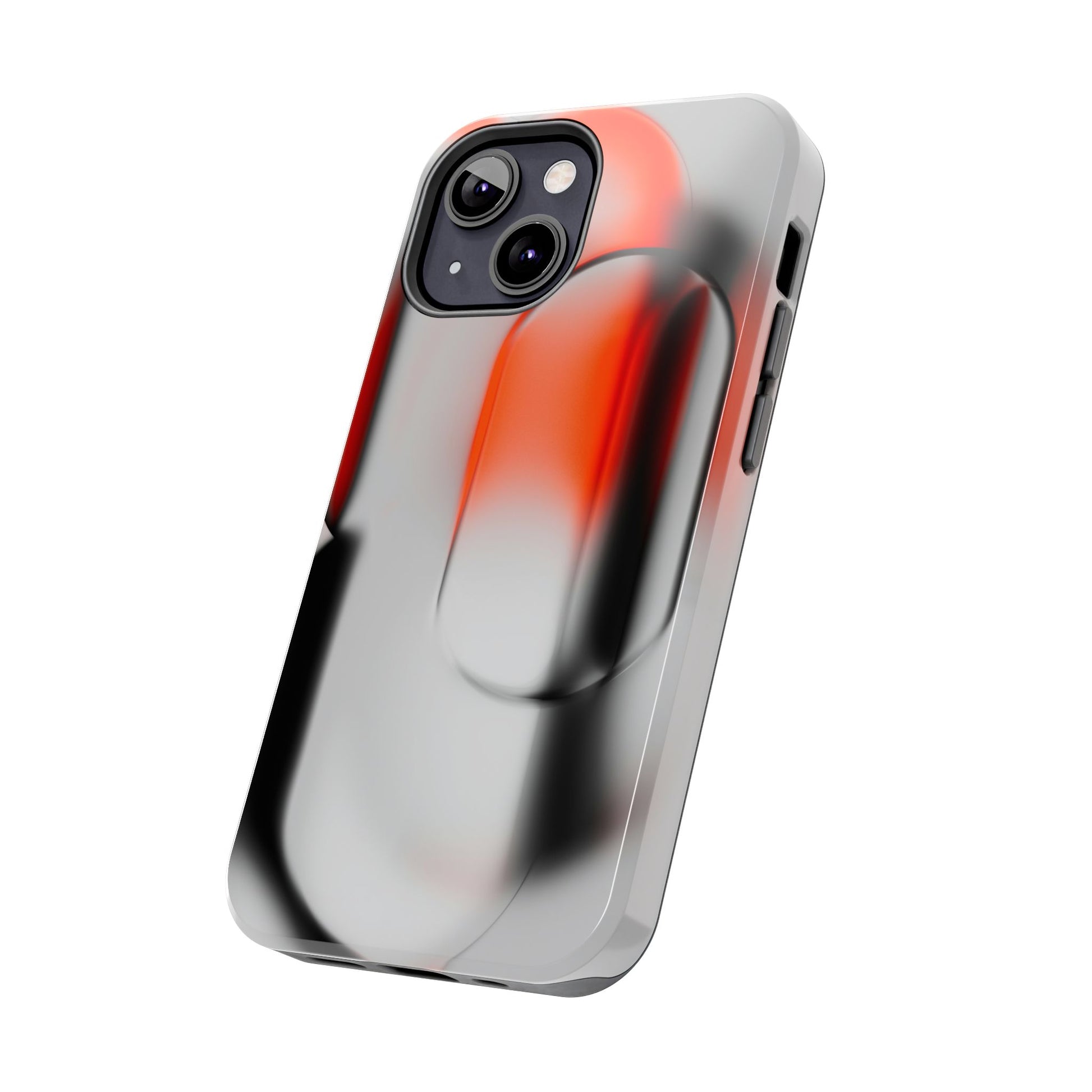 Sleek Abstract Red & Black Tough iPhone Case - CaseBud