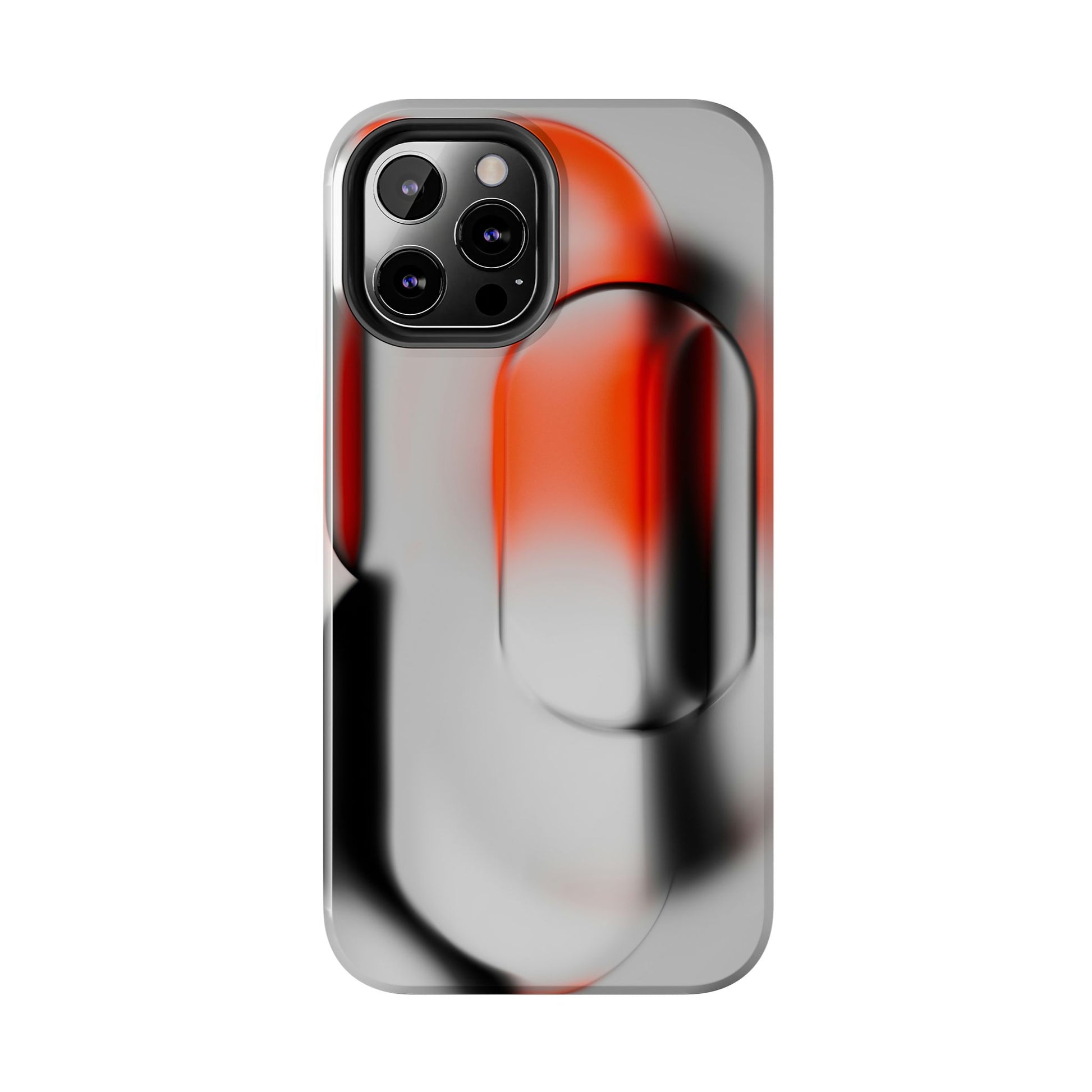Sleek Abstract Red & Black Tough iPhone Case - CaseBud