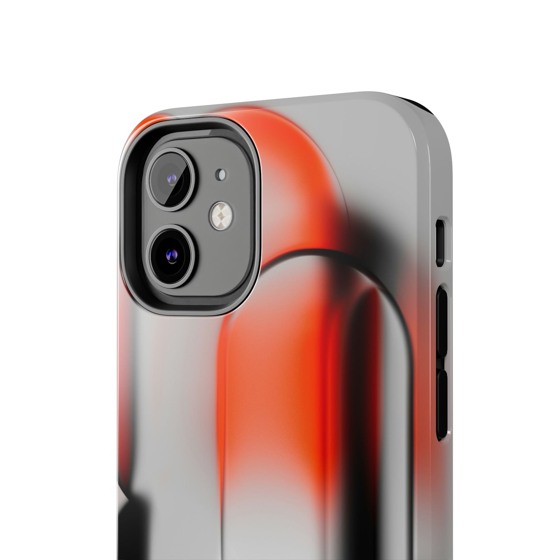 Sleek Abstract Red & Black Tough iPhone Case - CaseBud