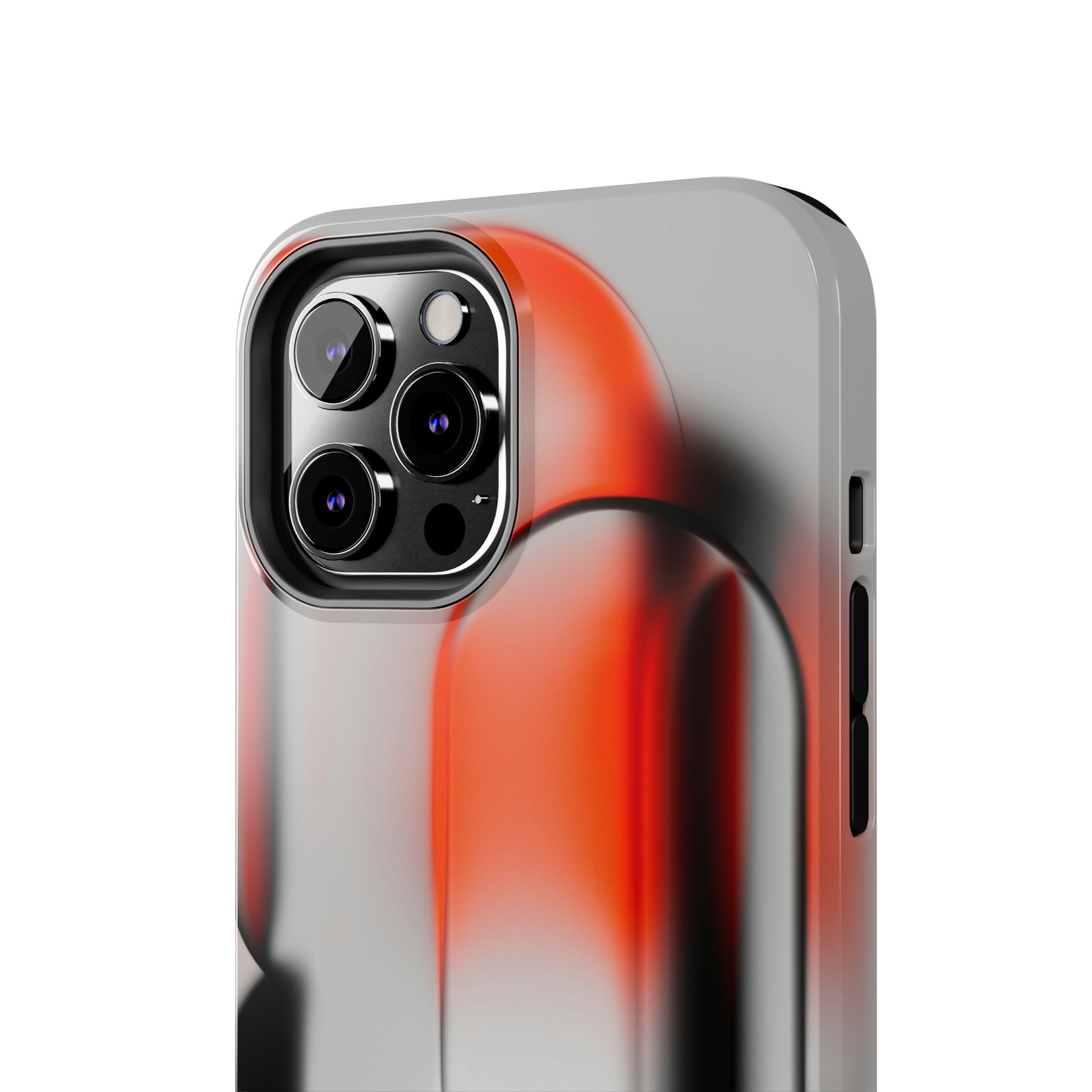 Sleek Abstract Red & Black Tough iPhone Case - CaseBud