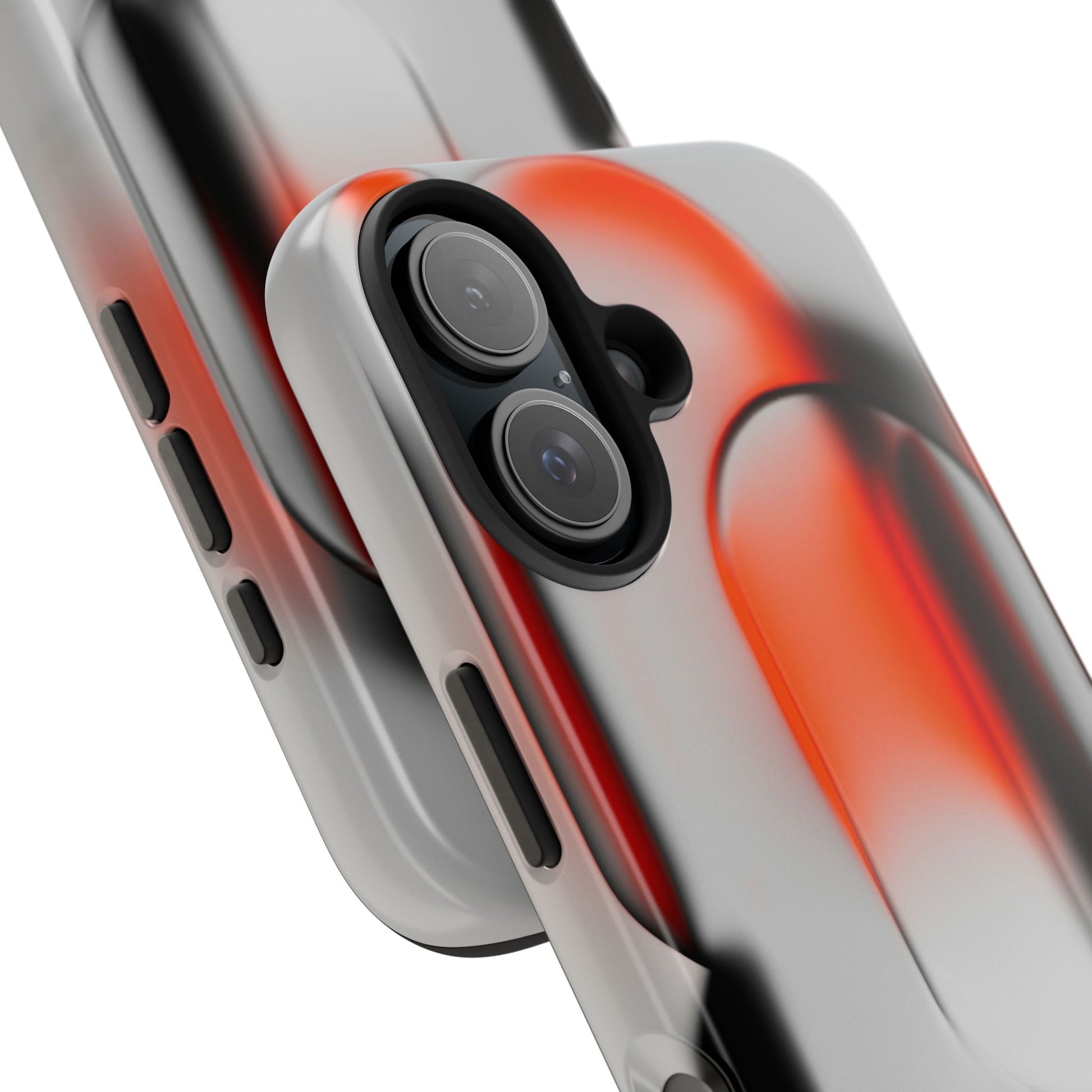 Sleek Abstract Red & Black Tough iPhone Case - CaseBud