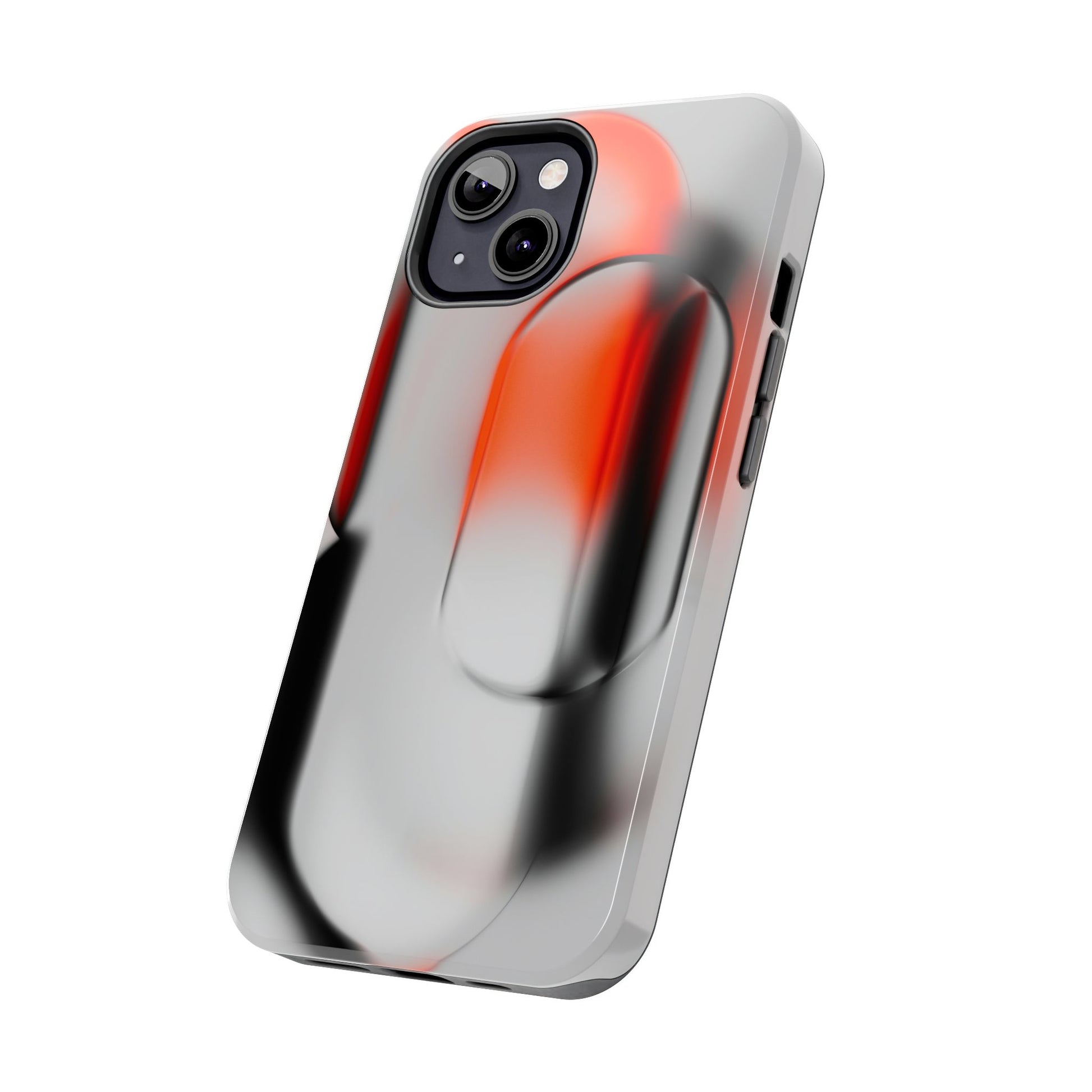 Sleek Abstract Red & Black Tough iPhone Case - CaseBud