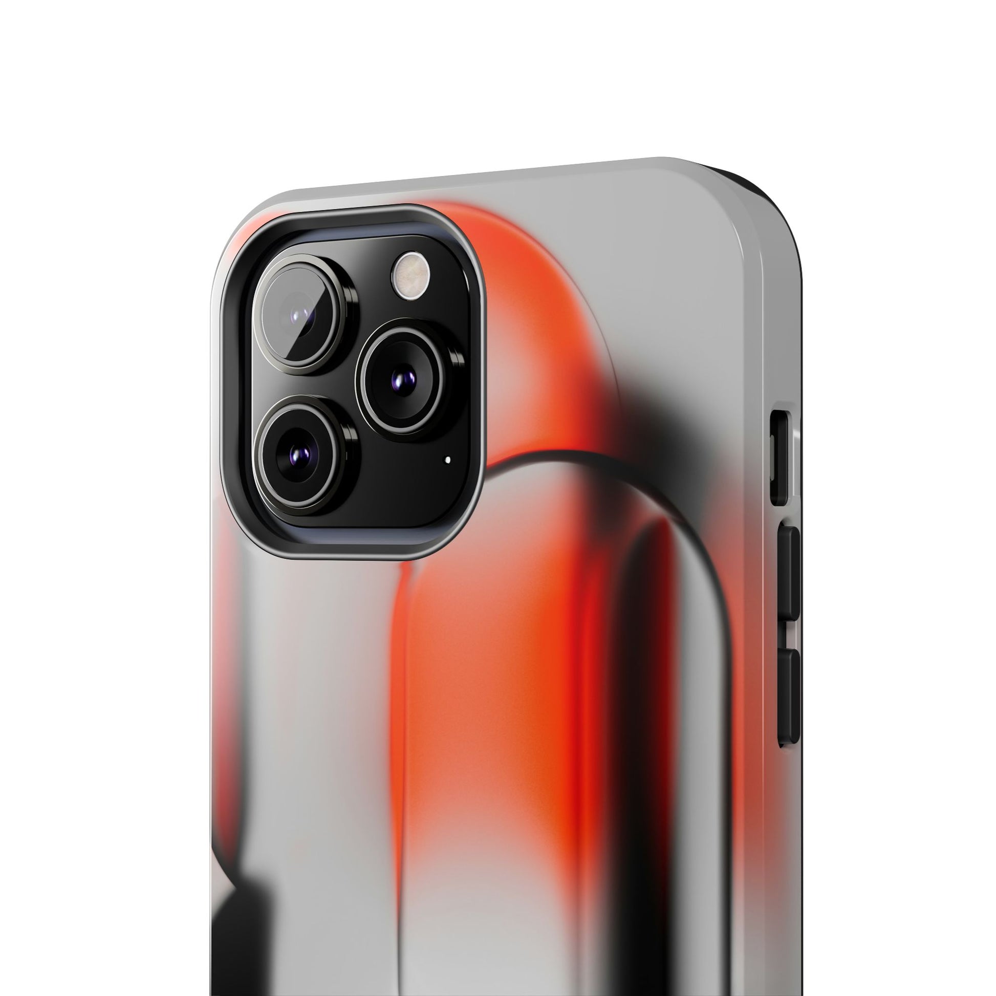 Sleek Abstract Red & Black Tough iPhone Case - CaseBud