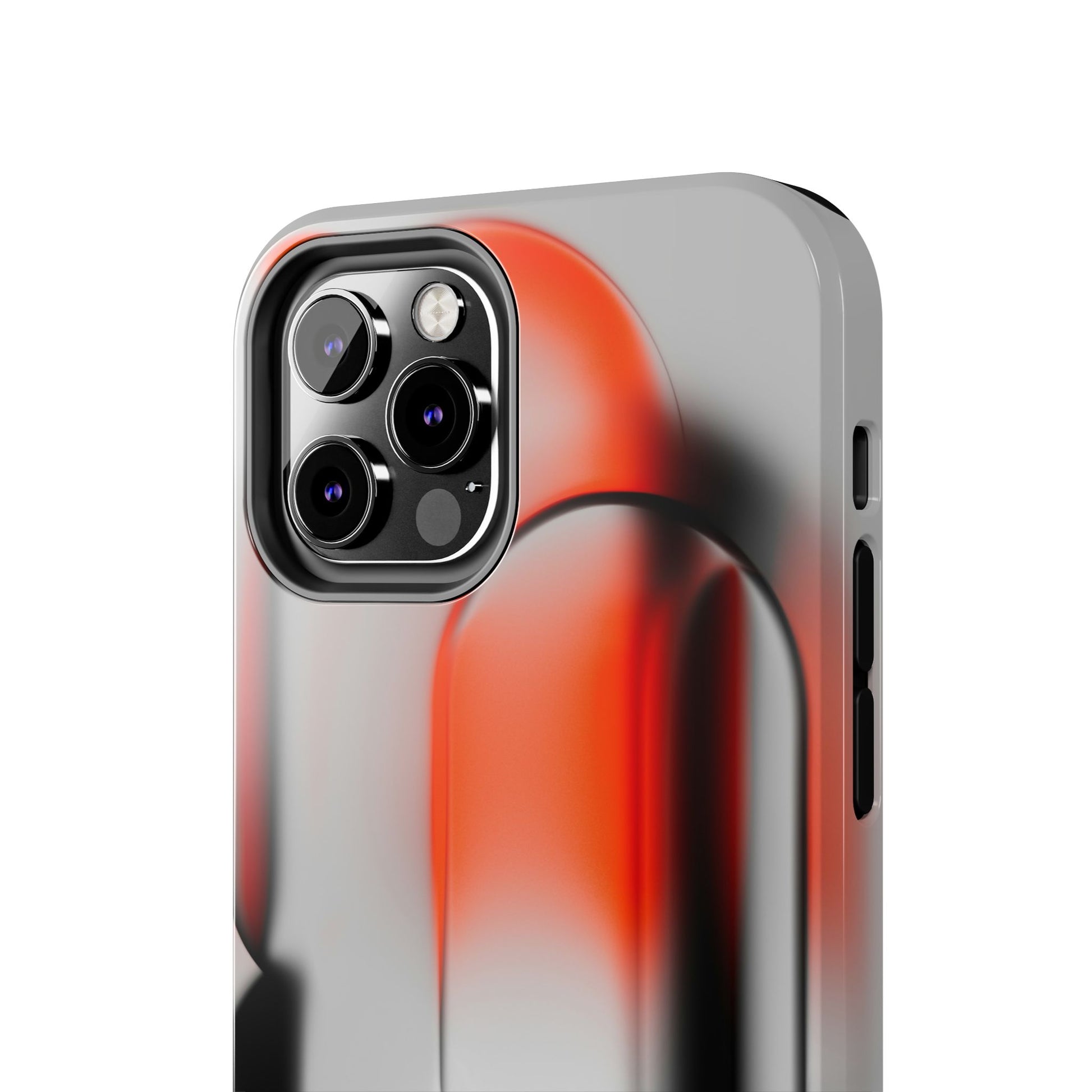 Sleek Abstract Red & Black Tough iPhone Case - CaseBud