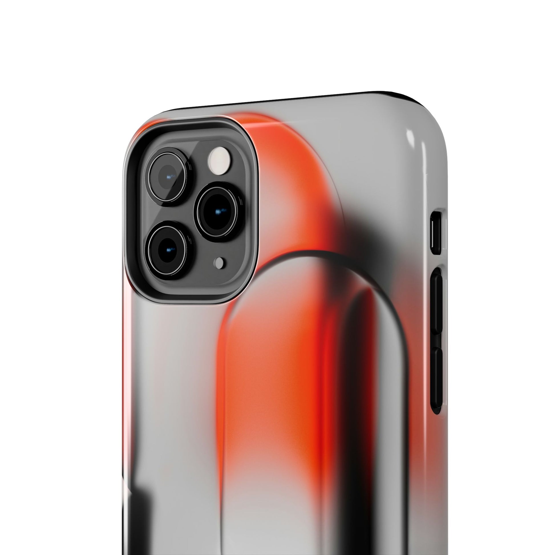 Sleek Abstract Red & Black Tough iPhone Case - CaseBud