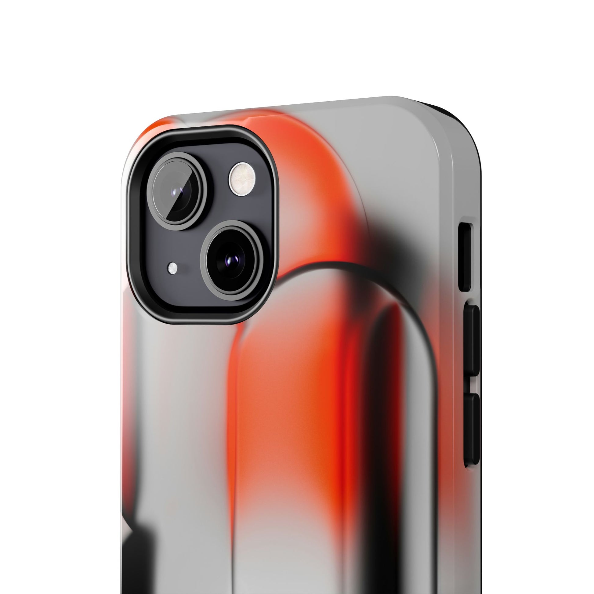 Sleek Abstract Red & Black Tough iPhone Case - CaseBud