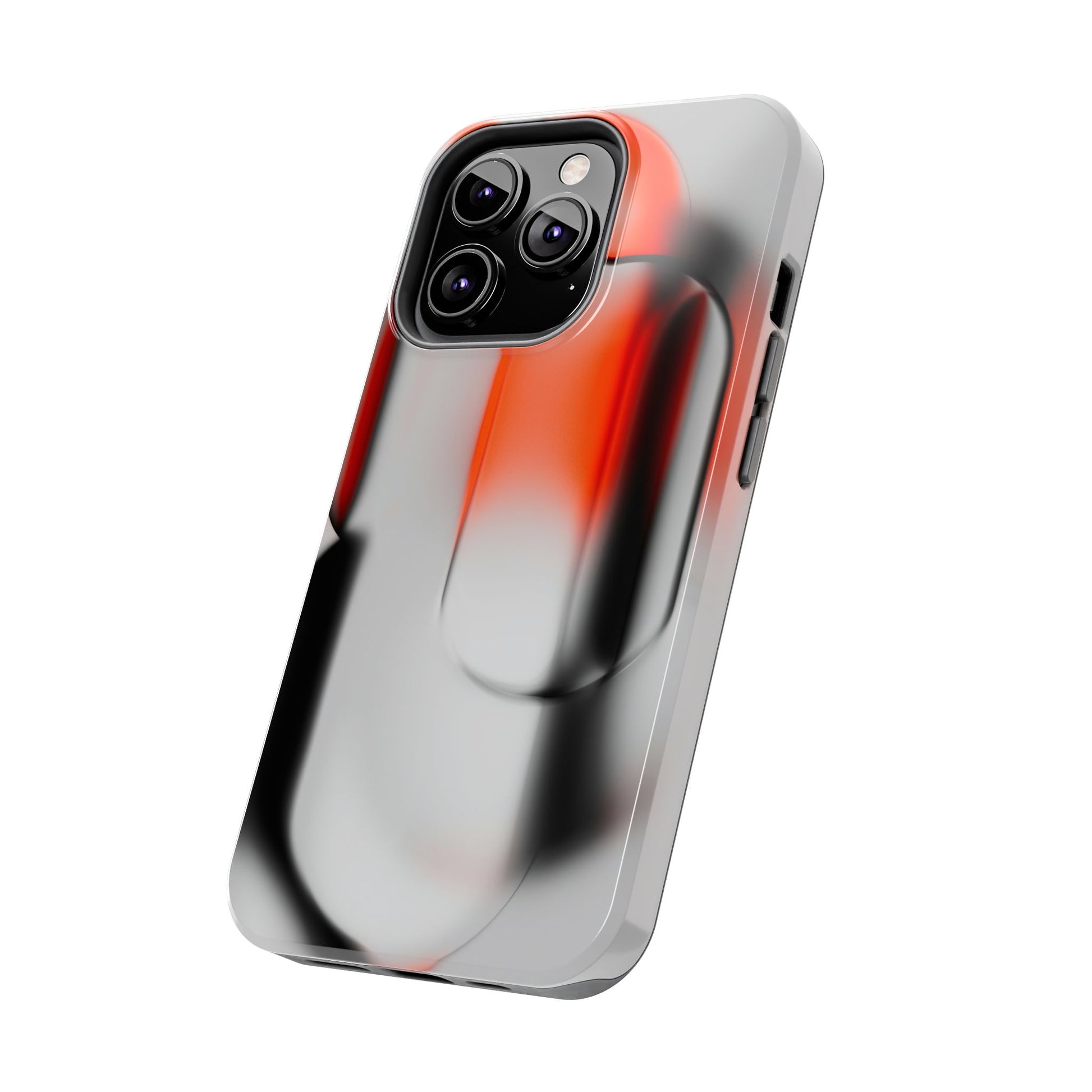 Sleek Abstract Red & Black Tough iPhone Case - CaseBud