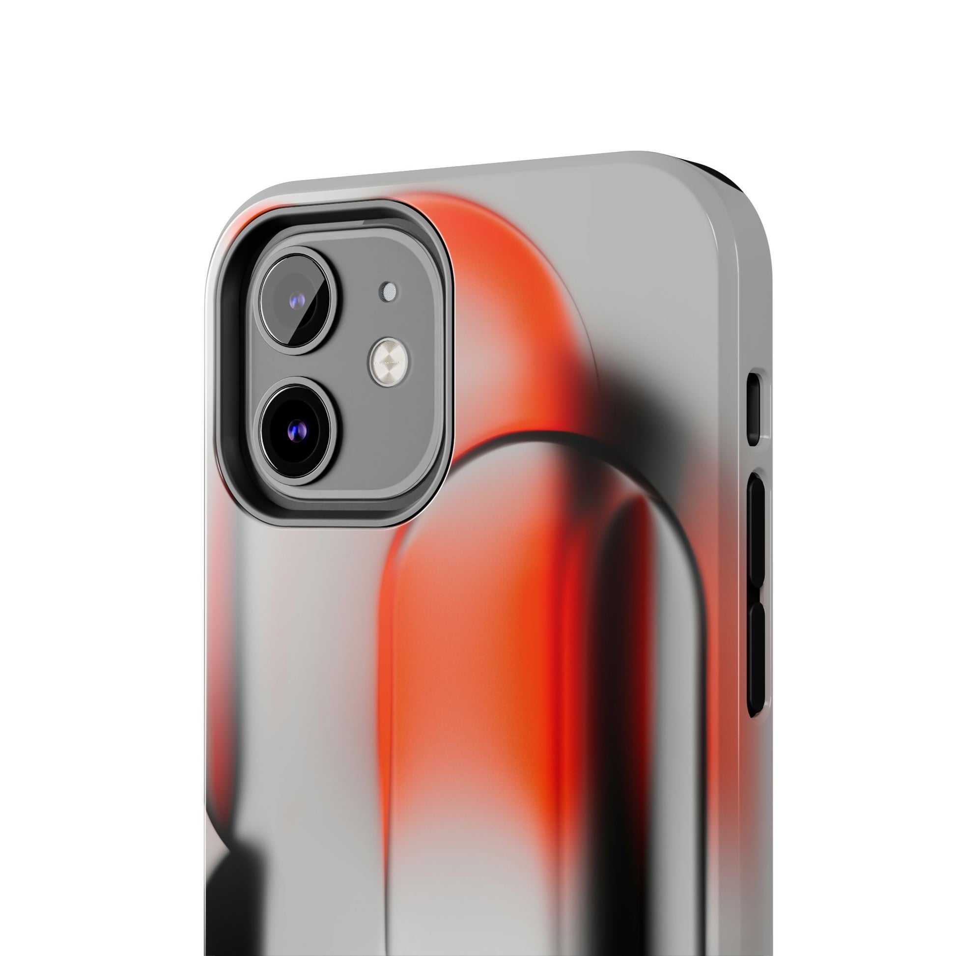 Sleek Abstract Red & Black Tough iPhone Case - CaseBud