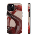 Sleek Red Minimalist Impact-Resistant iPhone Case - CaseBud