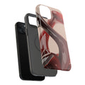 Sleek Red Minimalist Impact-Resistant iPhone Case - CaseBud