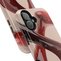 Sleek Red Minimalist Impact-Resistant iPhone Case - CaseBud