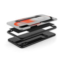 Sleek Abstract Red & Black Tough iPhone Case - CaseBud