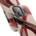 Sleek Red Minimalist Impact-Resistant iPhone Case - CaseBud