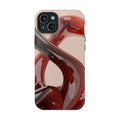 Sleek Red Minimalist Impact-Resistant iPhone Case - CaseBud