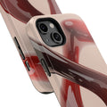 Sleek Red Minimalist Impact-Resistant iPhone Case - CaseBud