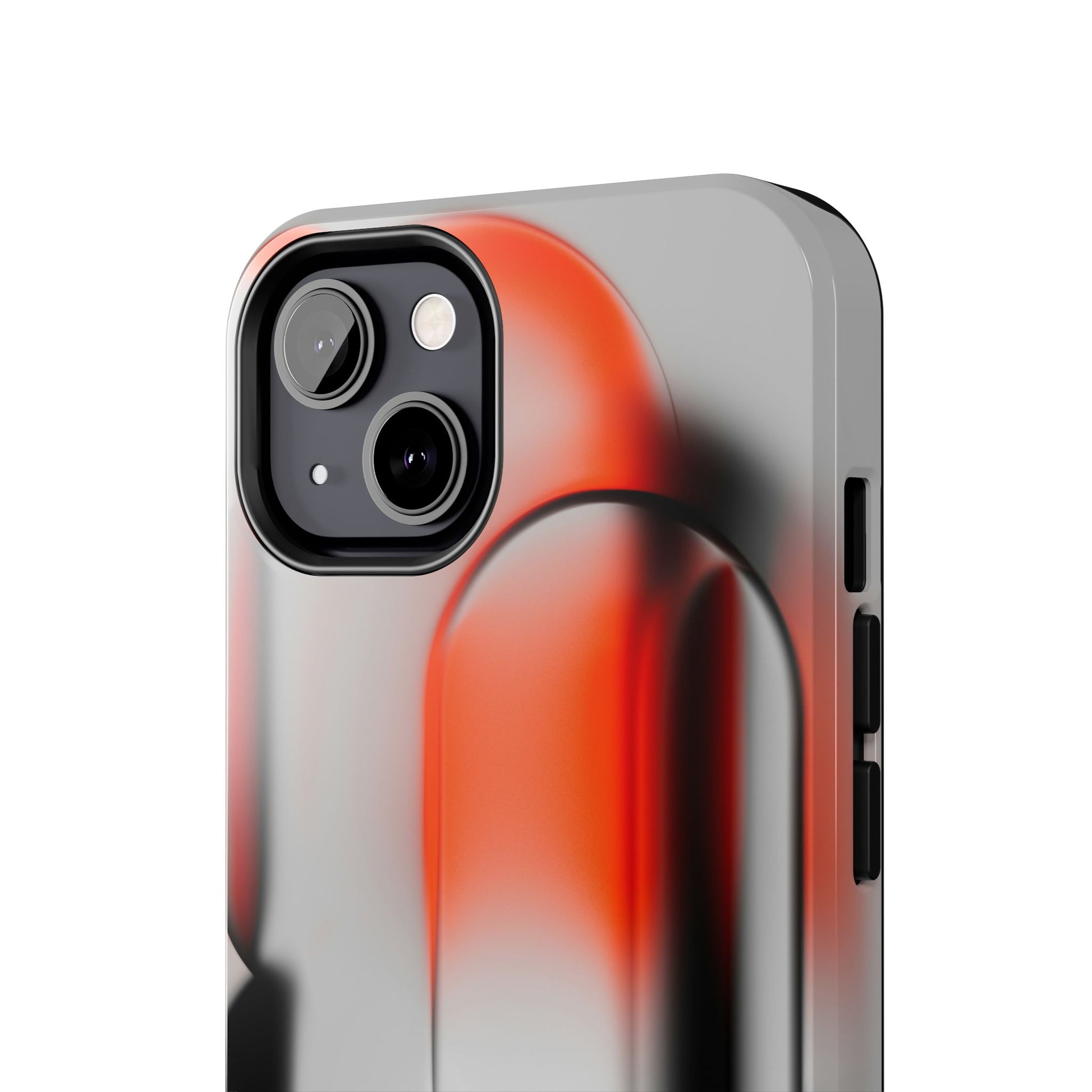 Sleek Abstract Red & Black Tough iPhone Case - CaseBud