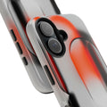 Sleek Abstract Red & Black Tough iPhone Case - CaseBud