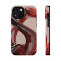 Sleek Red Minimalist Impact-Resistant iPhone Case - CaseBud