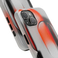 Sleek Abstract Red & Black Tough iPhone Case - CaseBud