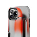 Sleek Abstract Red & Black Tough iPhone Case - CaseBud