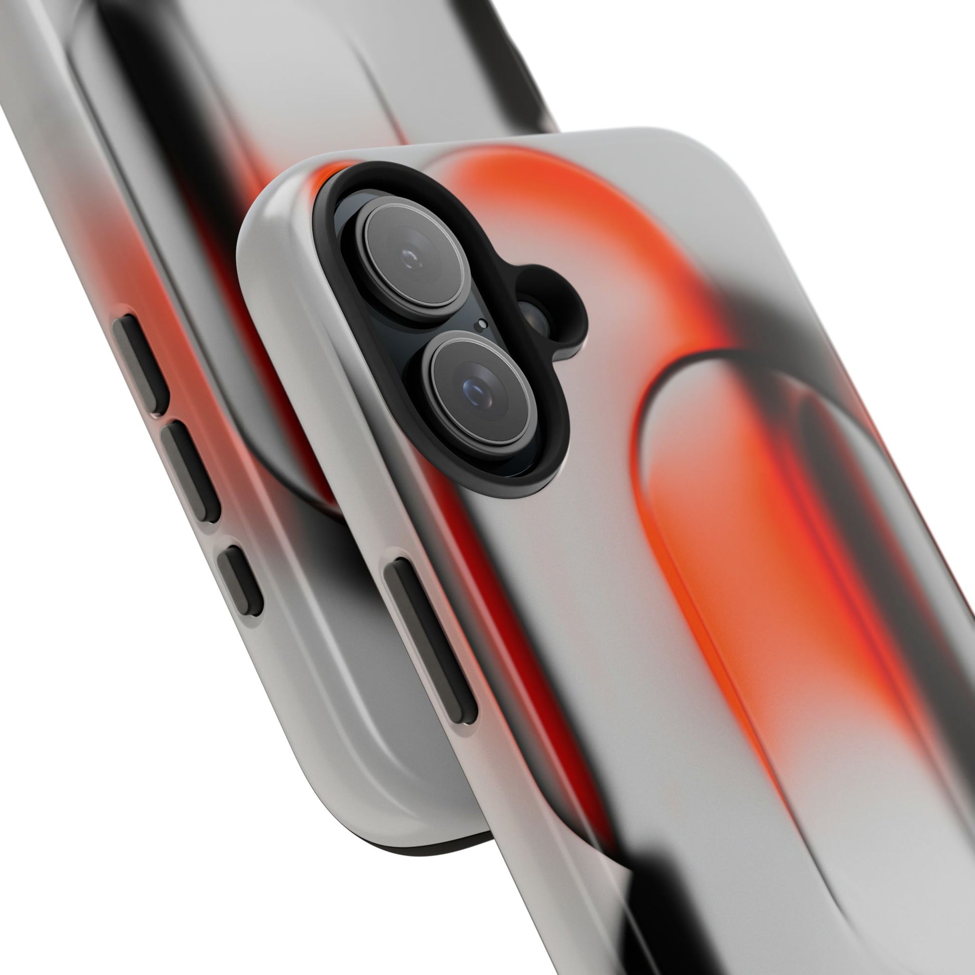 Sleek Abstract Red & Black Tough iPhone Case - CaseBud