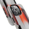 Sleek Abstract Red & Black Tough iPhone Case - CaseBud
