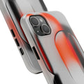 Sleek Abstract Red & Black Tough iPhone Case - CaseBud
