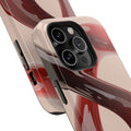 Sleek Red Minimalist Impact-Resistant iPhone Case - CaseBud