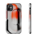 Sleek Abstract Red & Black Tough iPhone Case - CaseBud