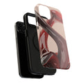 Sleek Red Minimalist Impact-Resistant iPhone Case - CaseBud