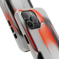 Sleek Abstract Red & Black Tough iPhone Case - CaseBud