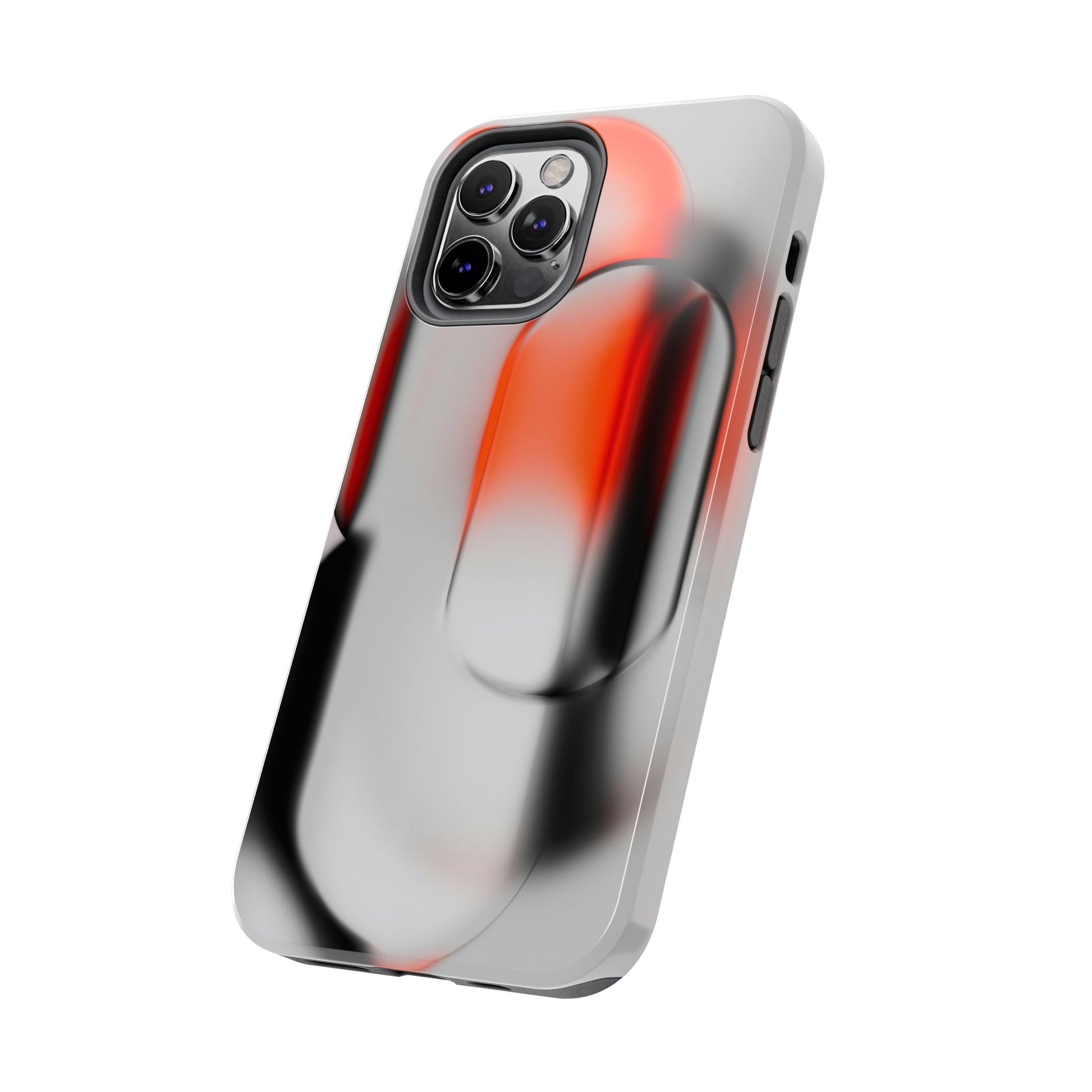Sleek Abstract Red & Black Tough iPhone Case - CaseBud