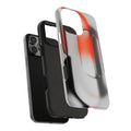 Sleek Abstract Red & Black Tough iPhone Case - CaseBud