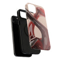 Sleek Red Minimalist Impact-Resistant iPhone Case - CaseBud